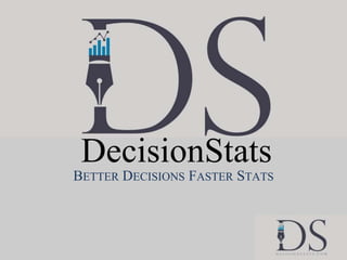 R ppt 1
BETTER DECISIONS FASTER STATS
DecisionStats
 