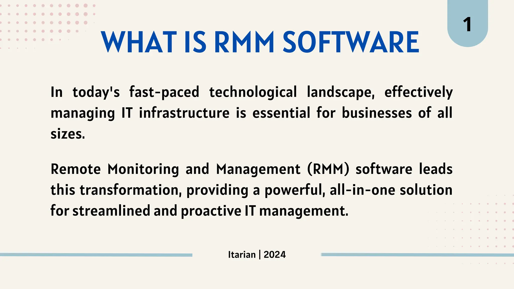 What is RMM Software? | Benefits of RMM Software | PDF
