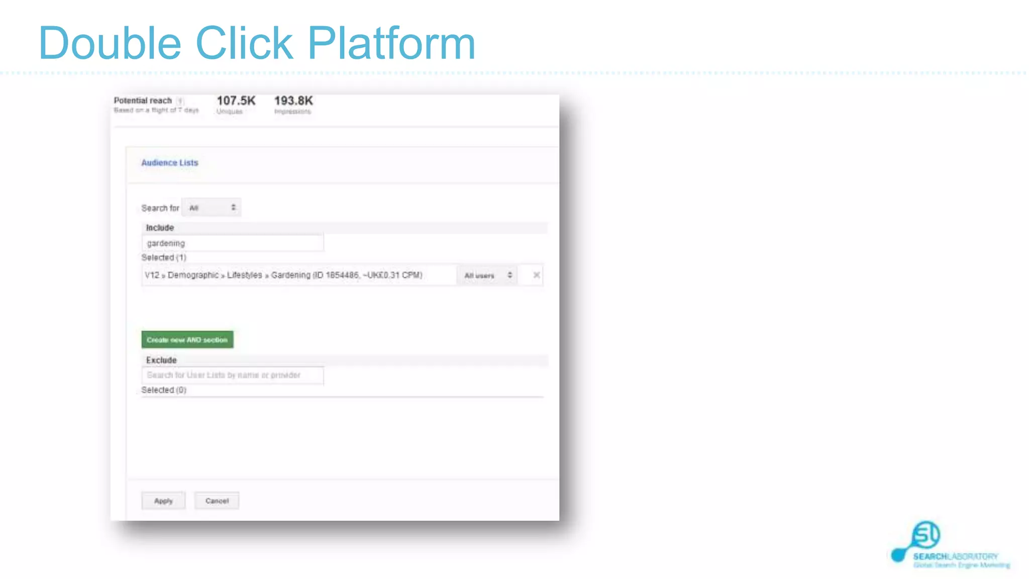 Double Click Platform

 