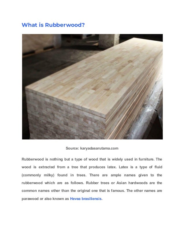 What is rubberwood a complete guide to know