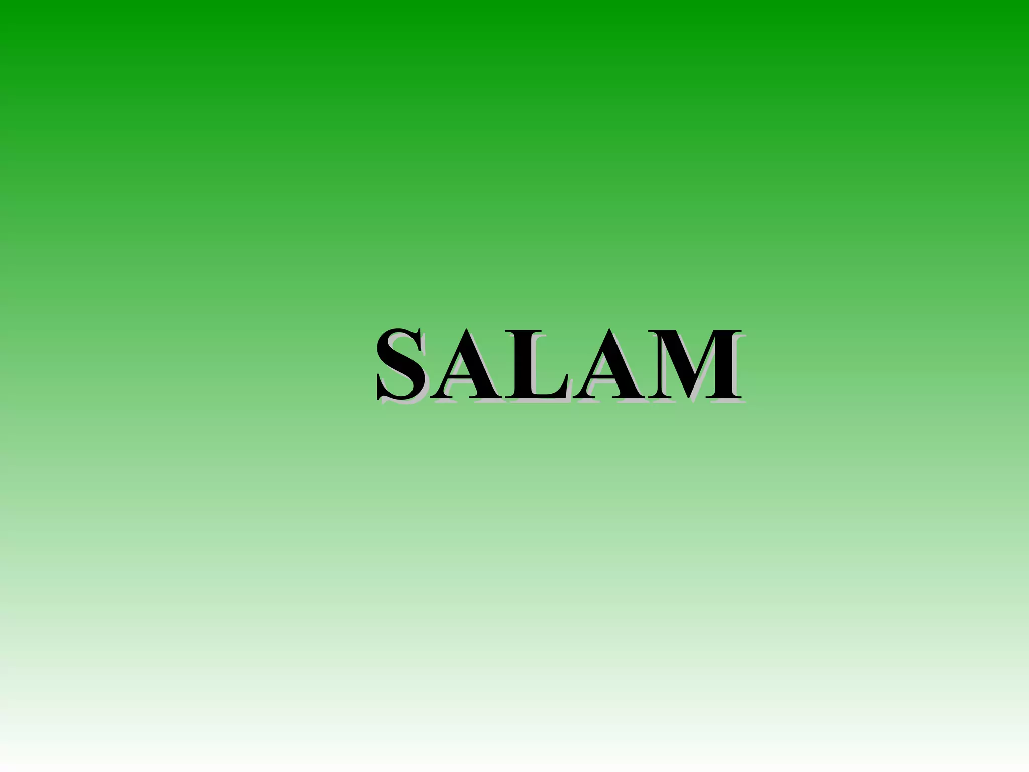 What is salam | PPT