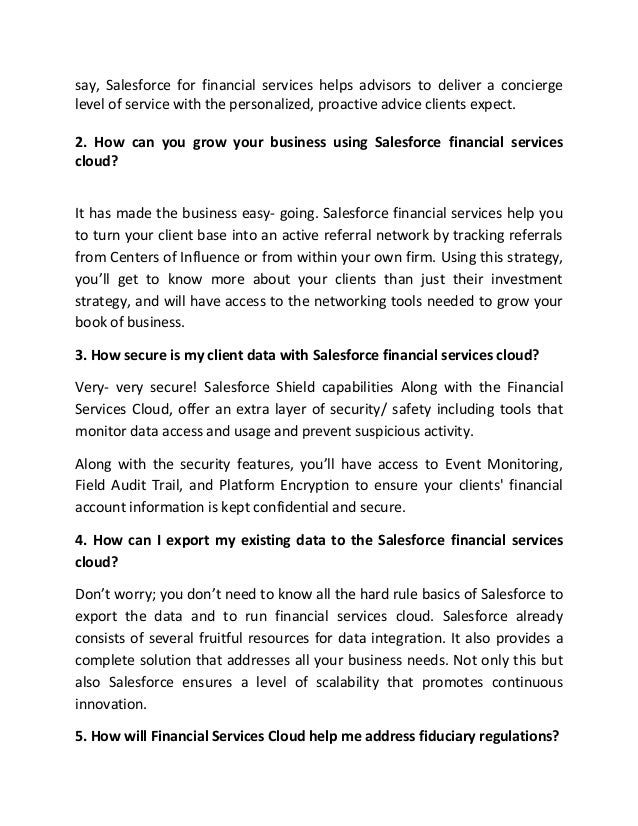 Financial-Services-Cloud Lernressourcen