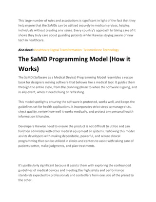 What is SaMD Model, Benefits, and Development Process.pdf