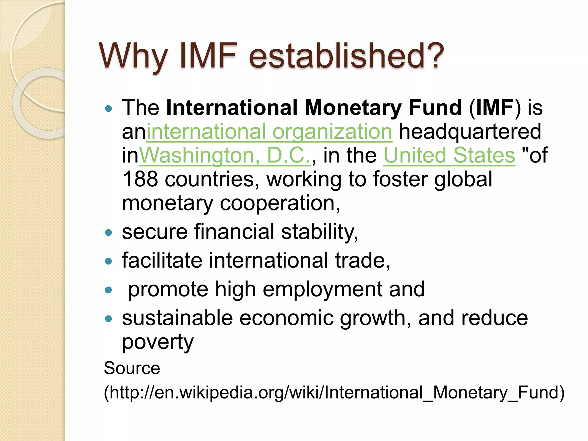 What is Structural Adjustment Programs of IMF | PPTX