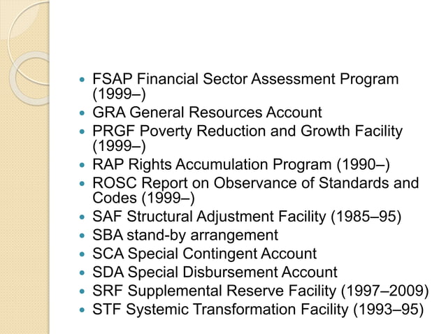 What is Structural Adjustment Programs of IMF | PPTX | Financial ...