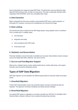What is SAP Data Migration.What is SAP Data Migrationpdf | PDF