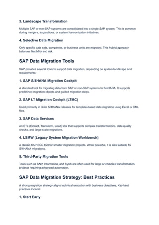 What is SAP Data Migration.What is SAP Data Migrationpdf | PDF