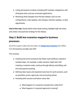 Sap Testing Strategy What is SAP Testing_ A Comprehensive Guide | PDF