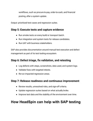 What is SAP Testing_ A Comprehensive Guide | PDF