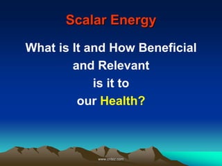 What is scalar energy pendant? www.cntez.com