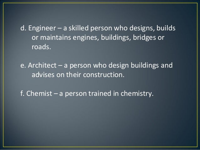 A Person Who Designs Builds And Maintains Buildings A Person Who Designs Builds And Maintains Buildings