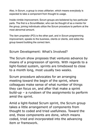 What is scrum & Agile | PDF