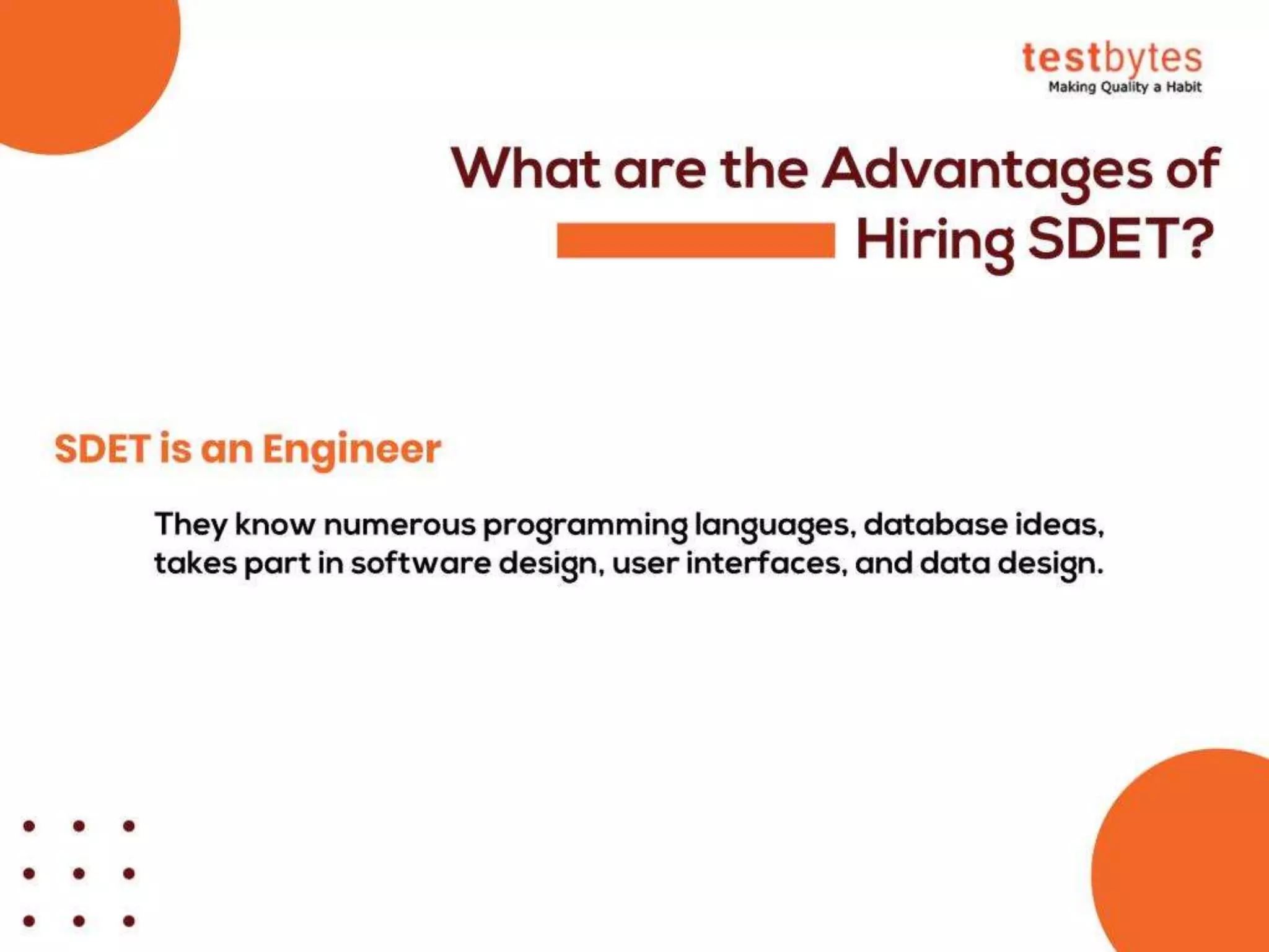 What is SDET? (Software Development Engineer in Test)