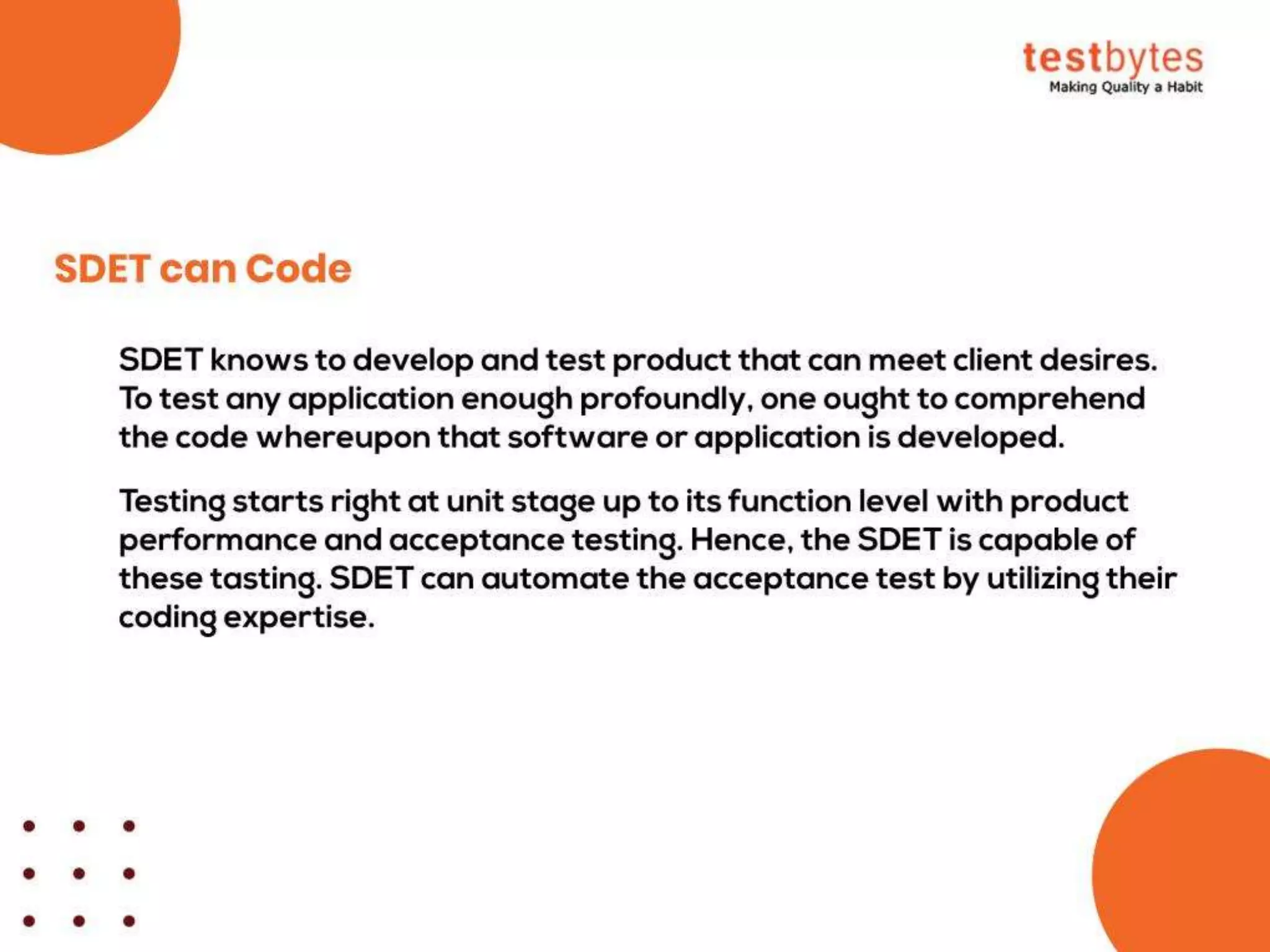 What is SDET? (Software Development Engineer in Test)