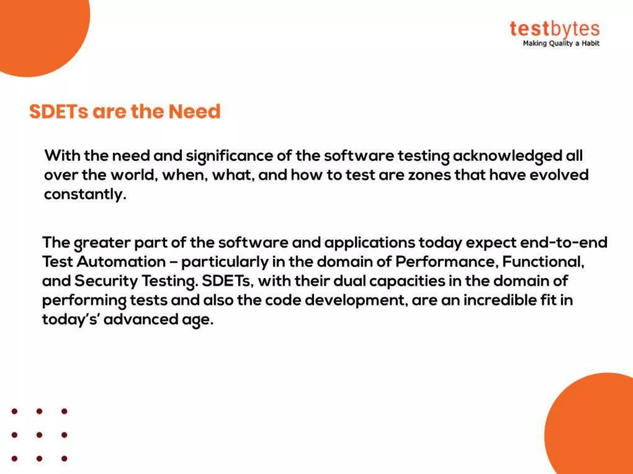 What is SDET? (Software Development Engineer in Test)