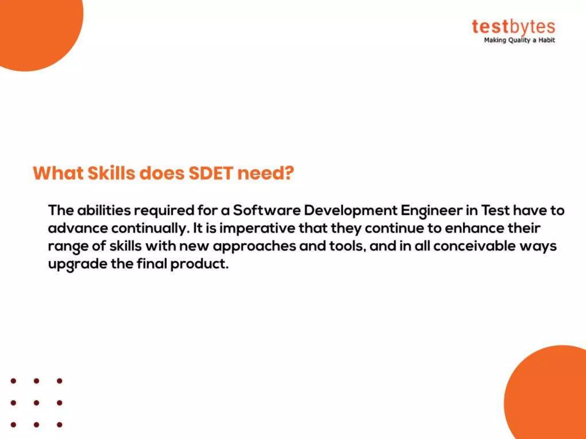 What is SDET? (Software Development Engineer in Test)