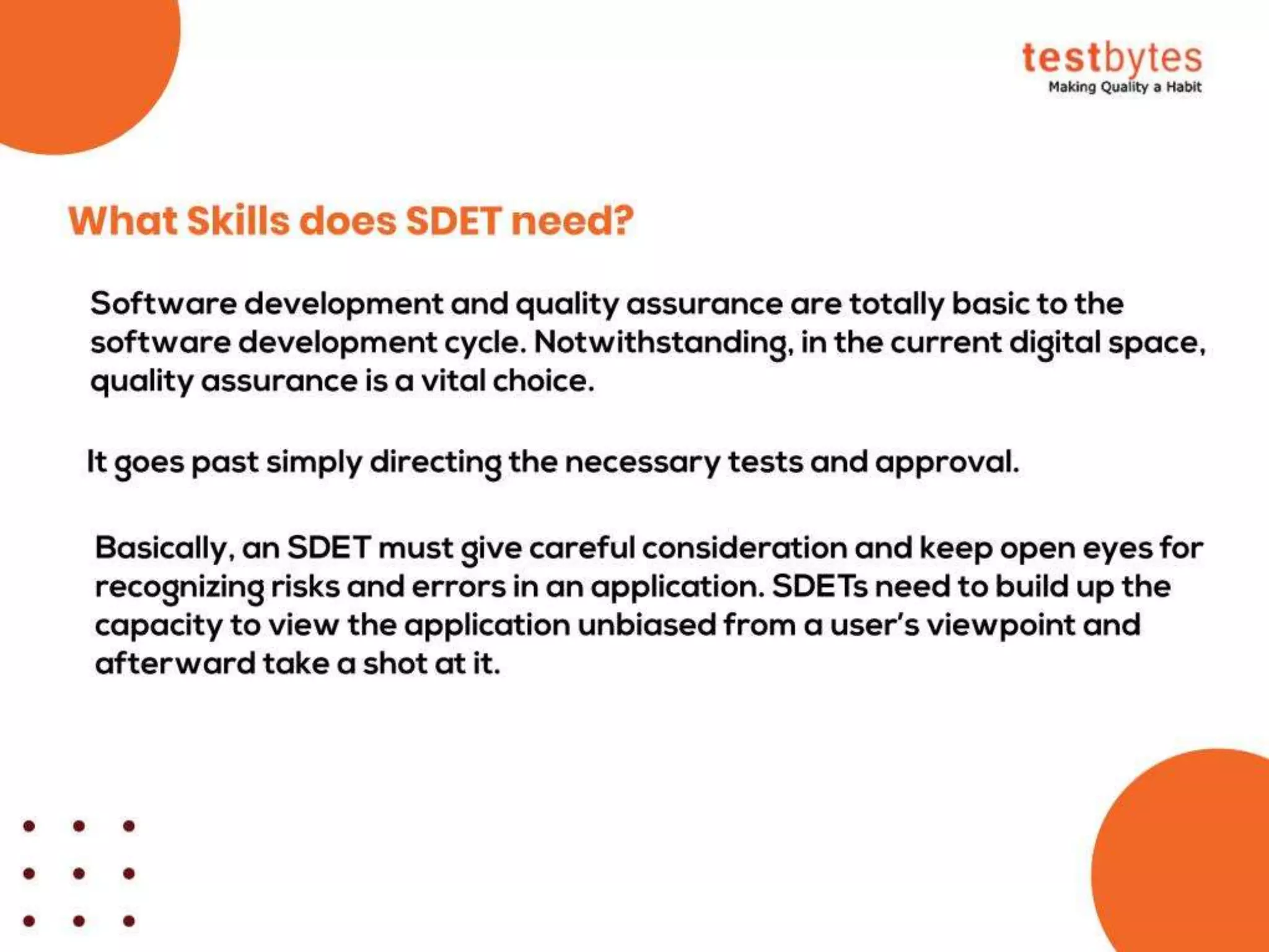 What is SDET? (Software Development Engineer in Test)