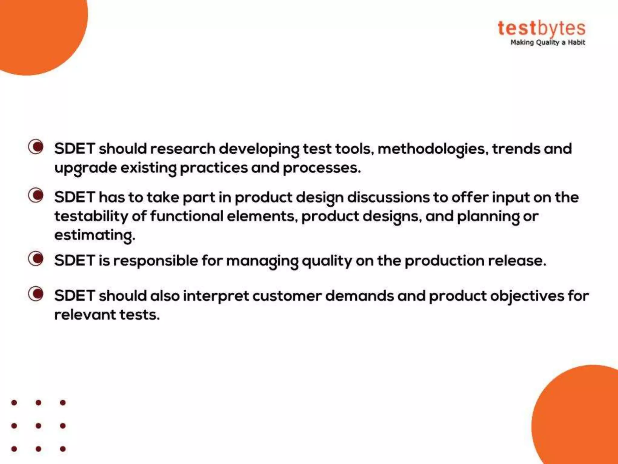 What is SDET? (Software Development Engineer in Test)