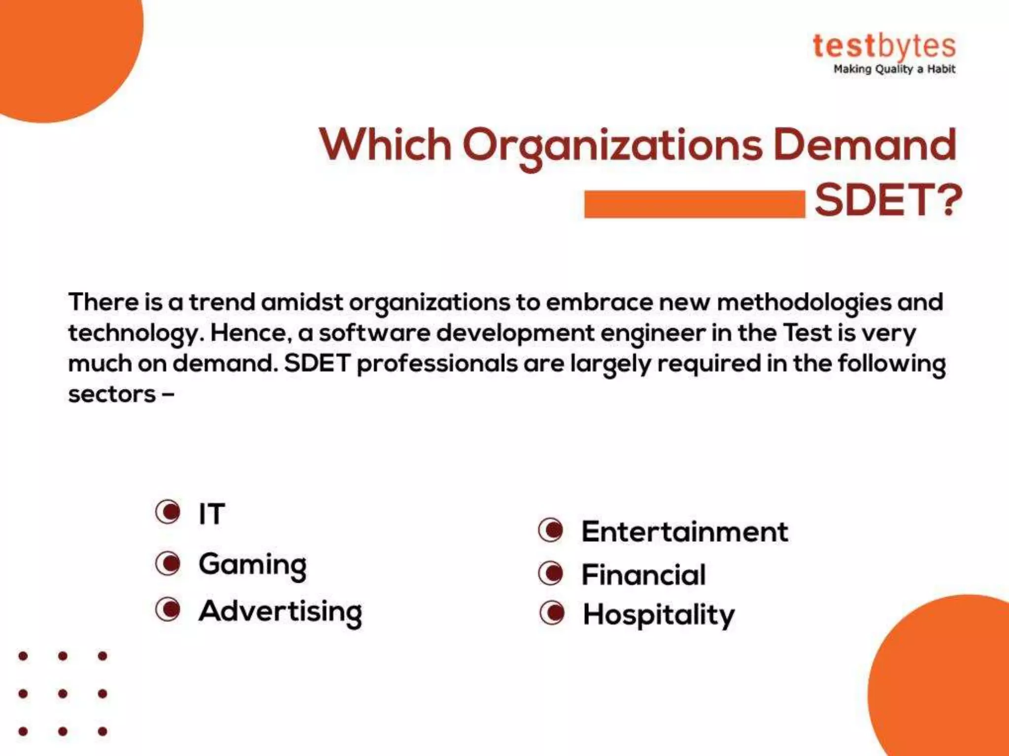 What is SDET? (Software Development Engineer in Test)