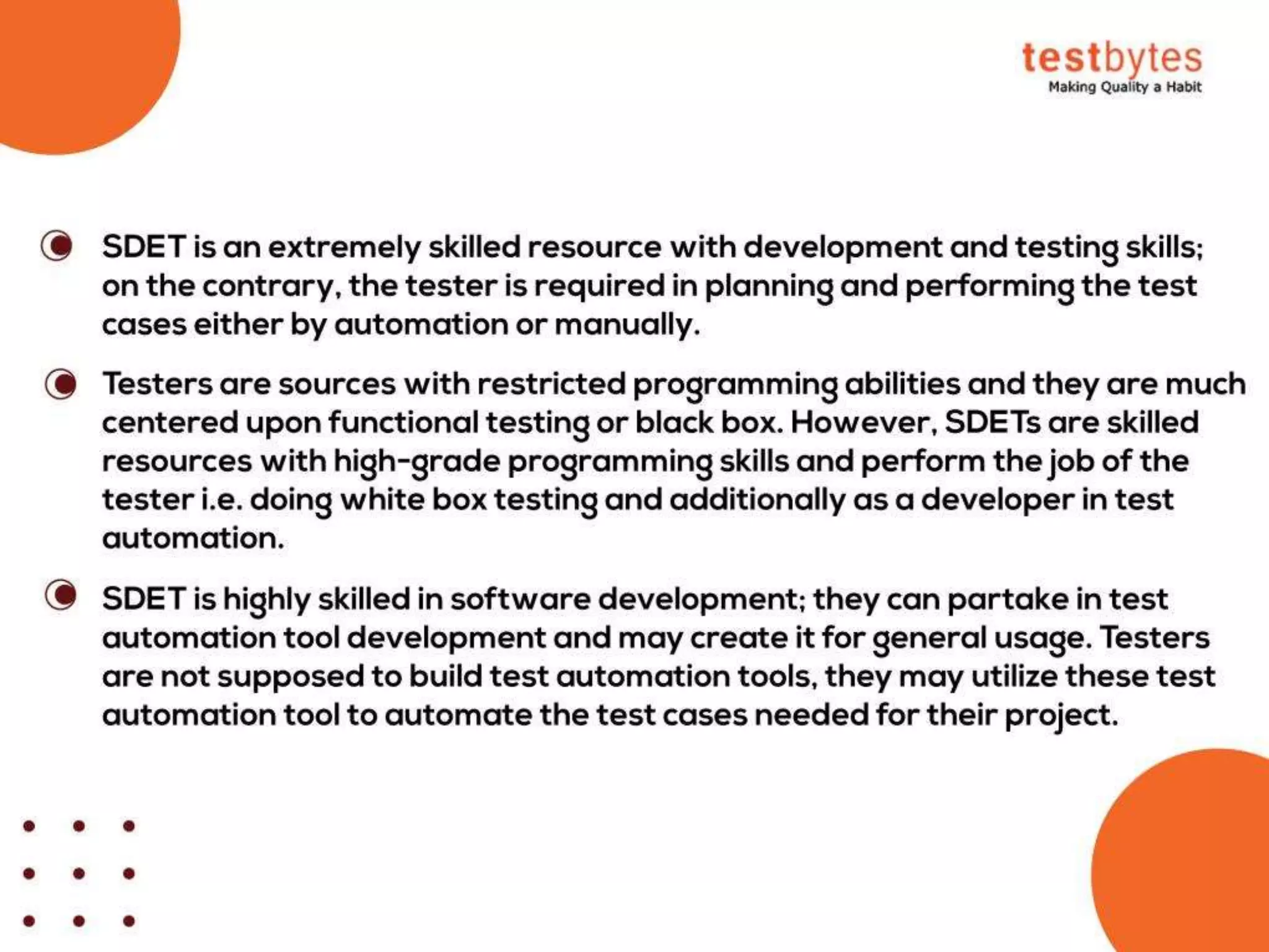 What is SDET? (Software Development Engineer in Test)