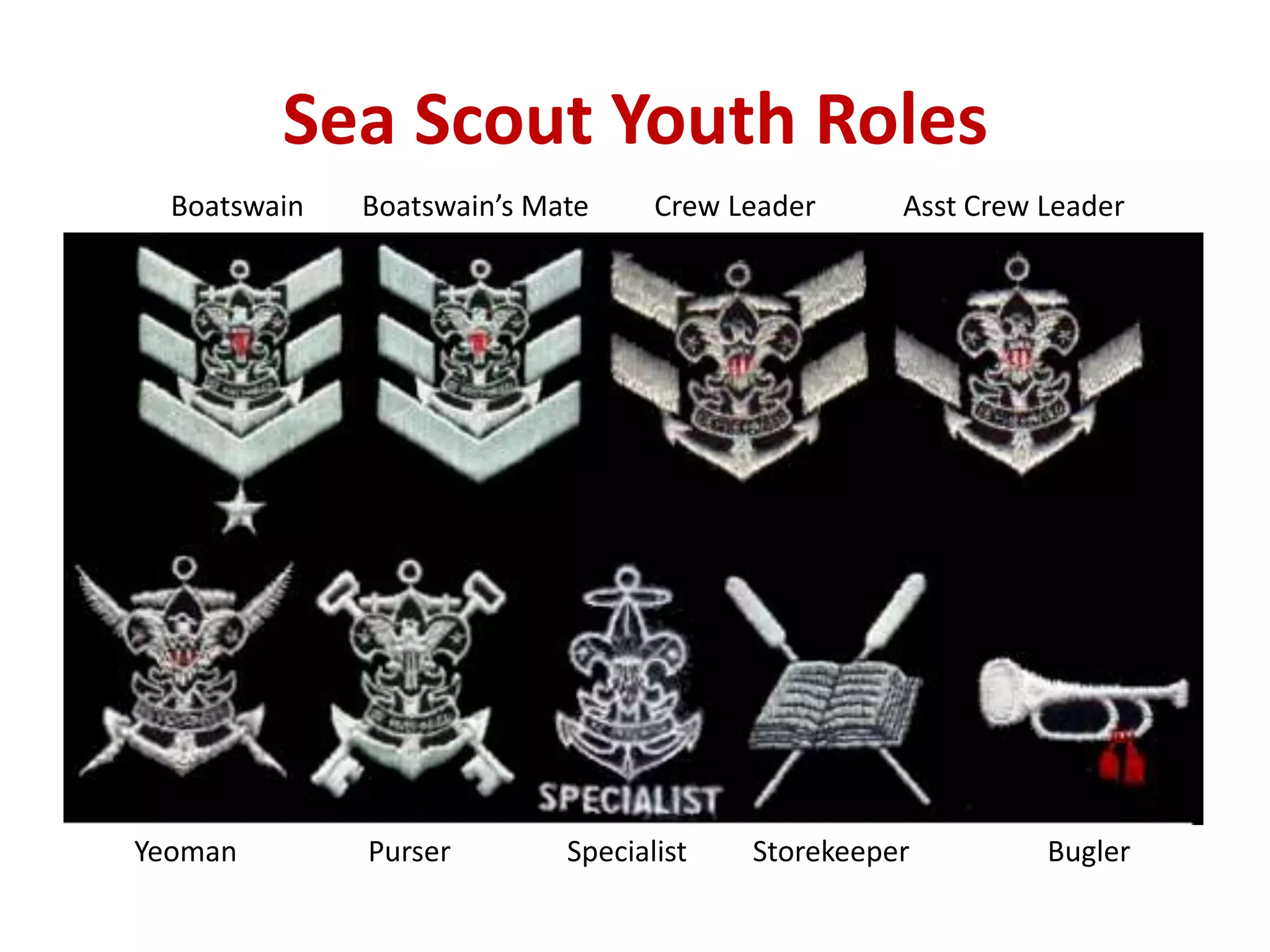 Scouting Roles What is Sea Scouting: Adventures w Ship 378 | PPTX | Sailing | Sports