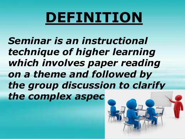definition of seminar presentation