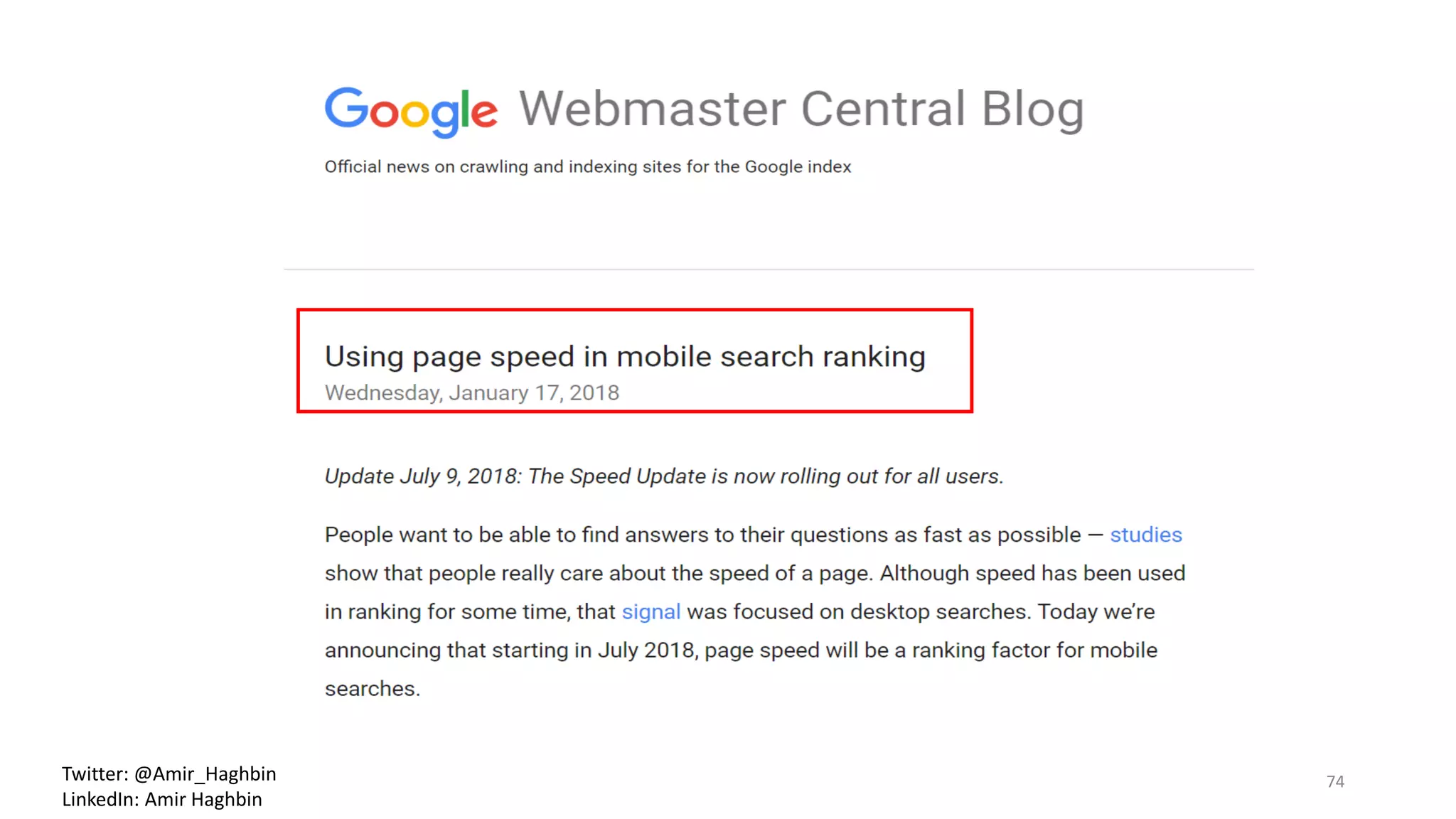 74Twitter: @Amir_Haghbin
LinkedIn: Amir Haghbin
 