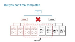 But you can’t mix templates
 