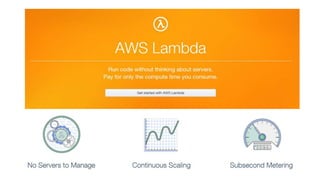 Serverless. What, Why, Who & How?