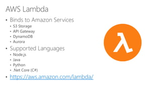 https://aws.amazon.com/lambda/
 