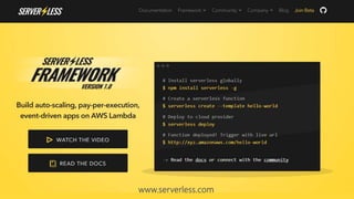 Serverless. What, Why, Who & How?