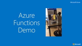 Azure
Functions
Demo
 