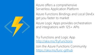 http://aka.ms/TryFunctions
https://aka.ms/func-github
 
