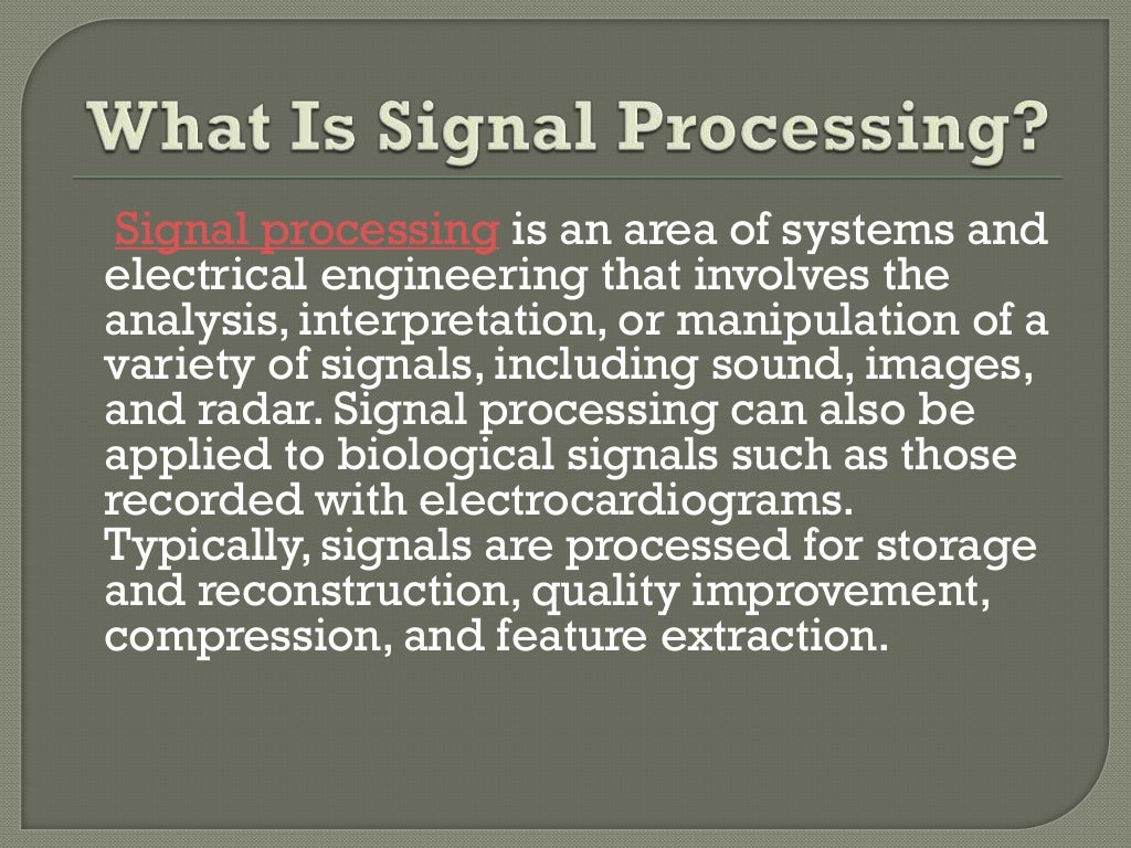What Is Signal Processing By Attorney Jeffrey Navon