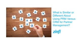 What is Similar or
Different About
Using PRM Versus
CRM for Partner
Management?
 