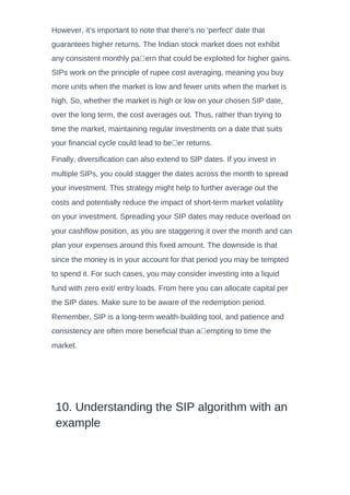What is SIP Investment? | Comprehensive Guide to Systematic Investment ...