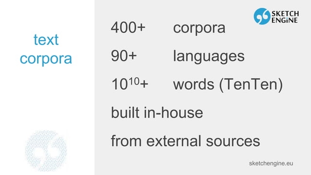 What is the Sketch Engine corpus query system? | PPTX | Databases ...