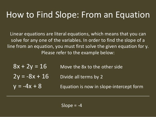 y=mx+b form for is What Slope? y=mx+b form for is What Slope?