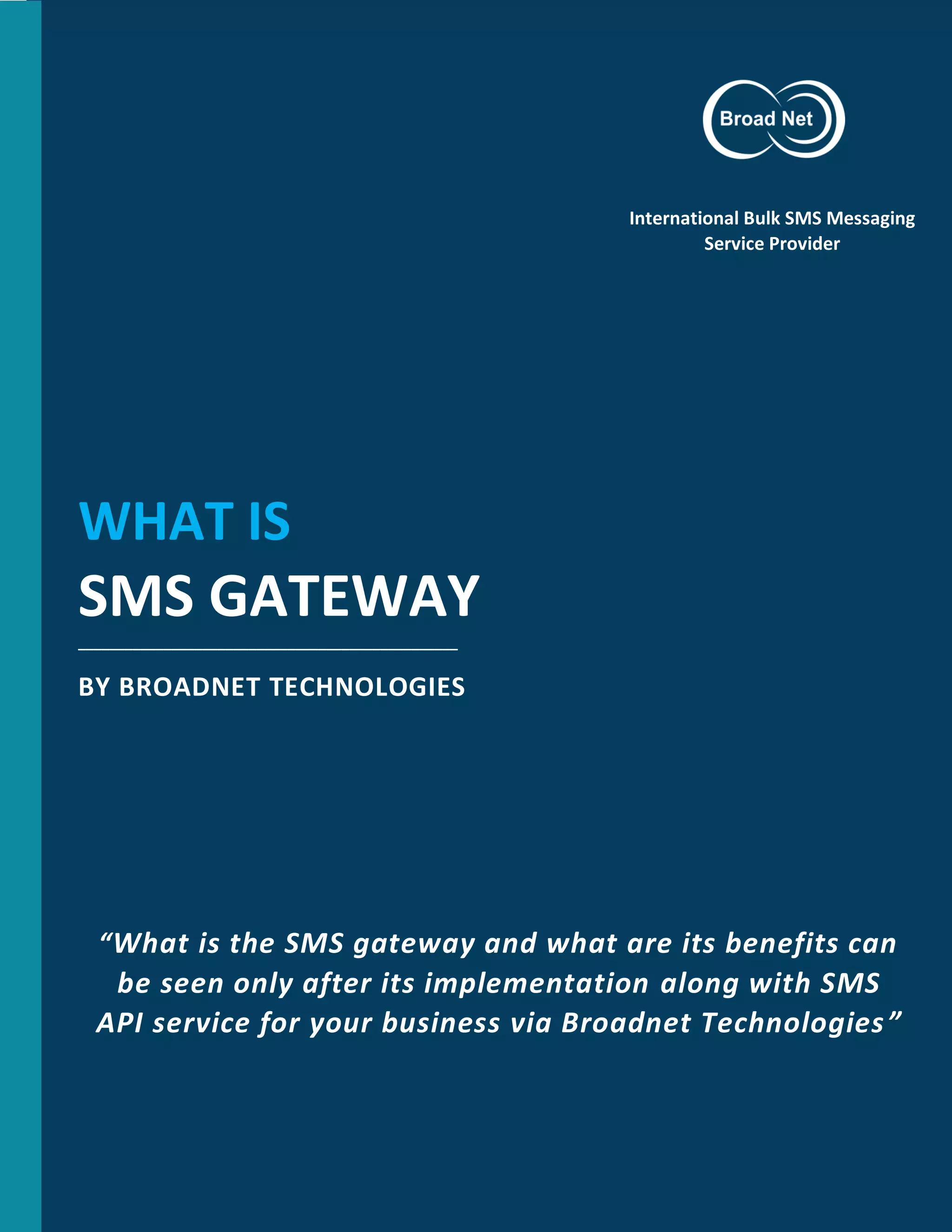 What Is SMS Gateway | PDF
