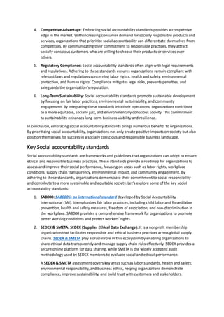 What Is Social Accountability? Principles, Benefits & Standards | PDF