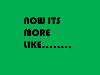 NOW ITS MORE LIKE........