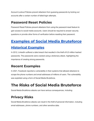 What is SocialMedia Bruteforce.pdf - Preventing Social Media Account Brute Force Attacks
