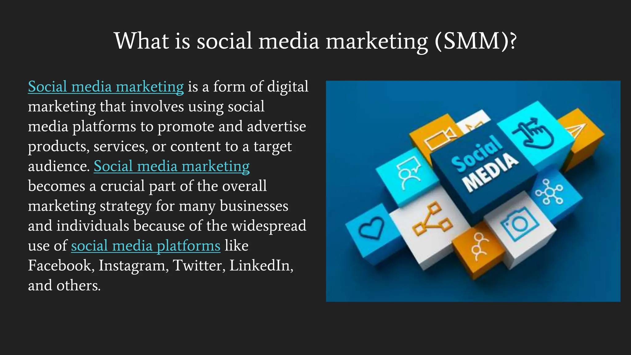 What is social media marketing (SMM) & Importance of Social media.pptx ...
