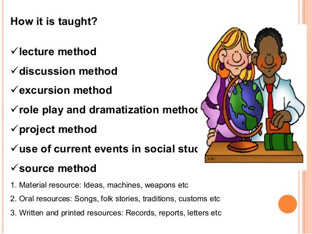 what is presentation as a social studies teaching method