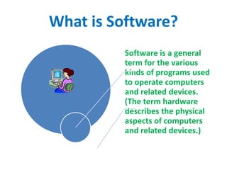 What is software | PPTX | Operating Systems | Computer Software and ...