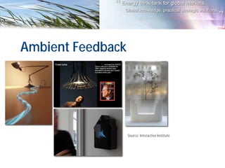 Ambient Feedback
Source: Interactive Institute
