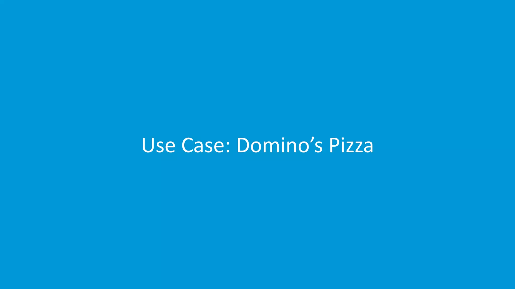 www.edureka.co/splunkEdureka’s Splunk Certification Training
Use Case: Domino’s Pizza
 