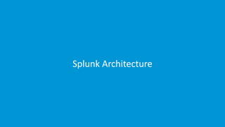 www.edureka.co/splunkEdureka’s Splunk Certification Training
Splunk Architecture
 