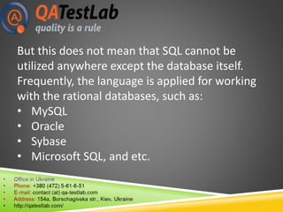 What Is SQL? | PPT