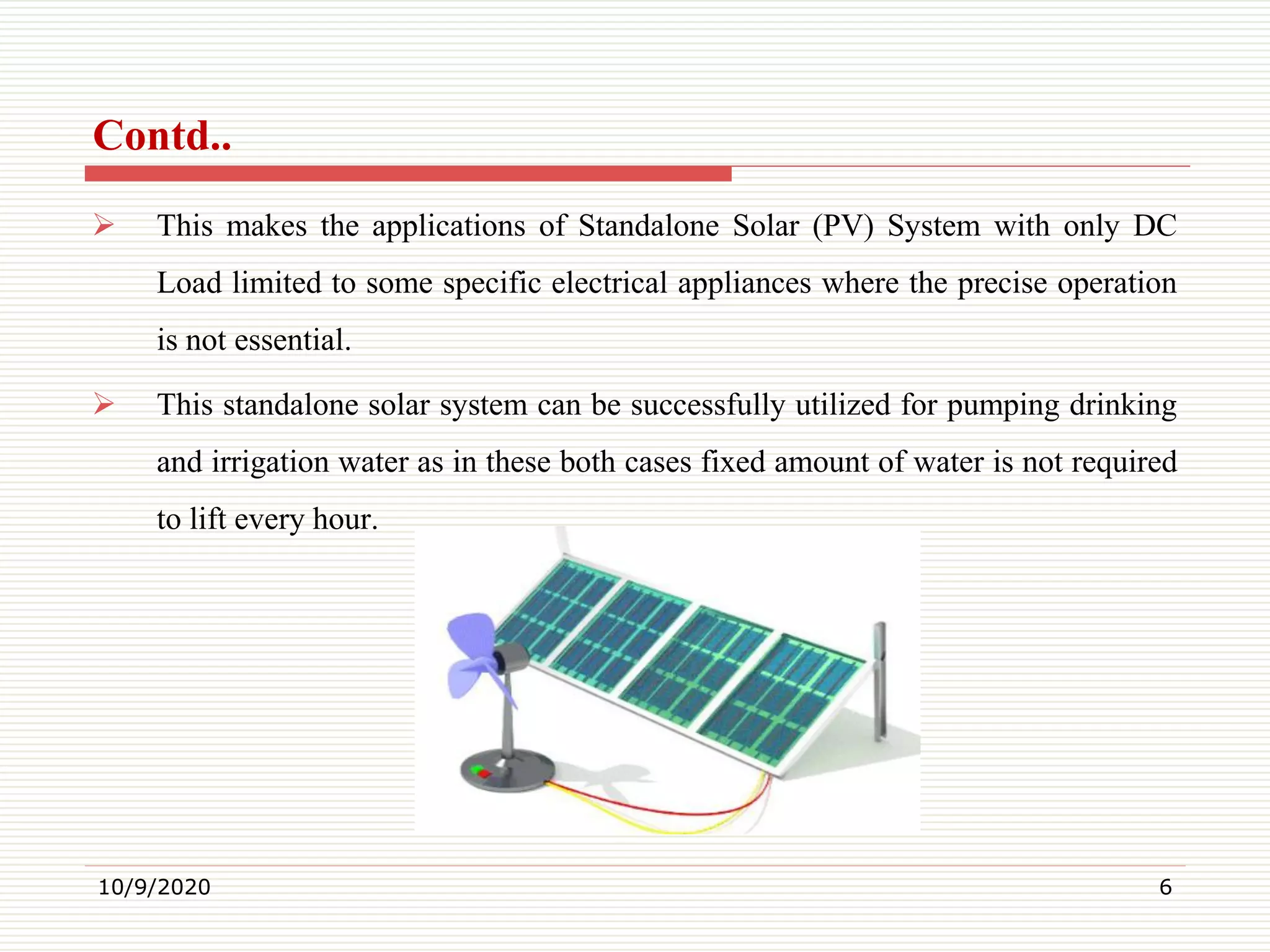 What is standalone solar electric system? | PDF